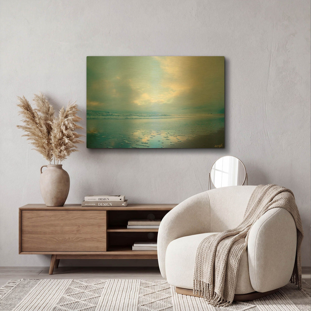 'Friends Walking' By Life BeautifuLEE Gold Metal Wall Art