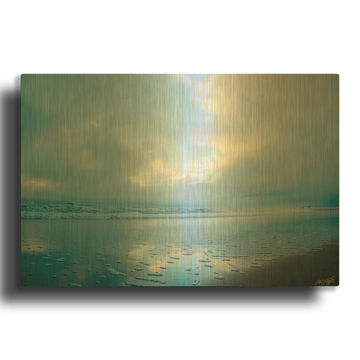 'Friends Walking' By Life BeautifuLEE Gold Metal Wall Art