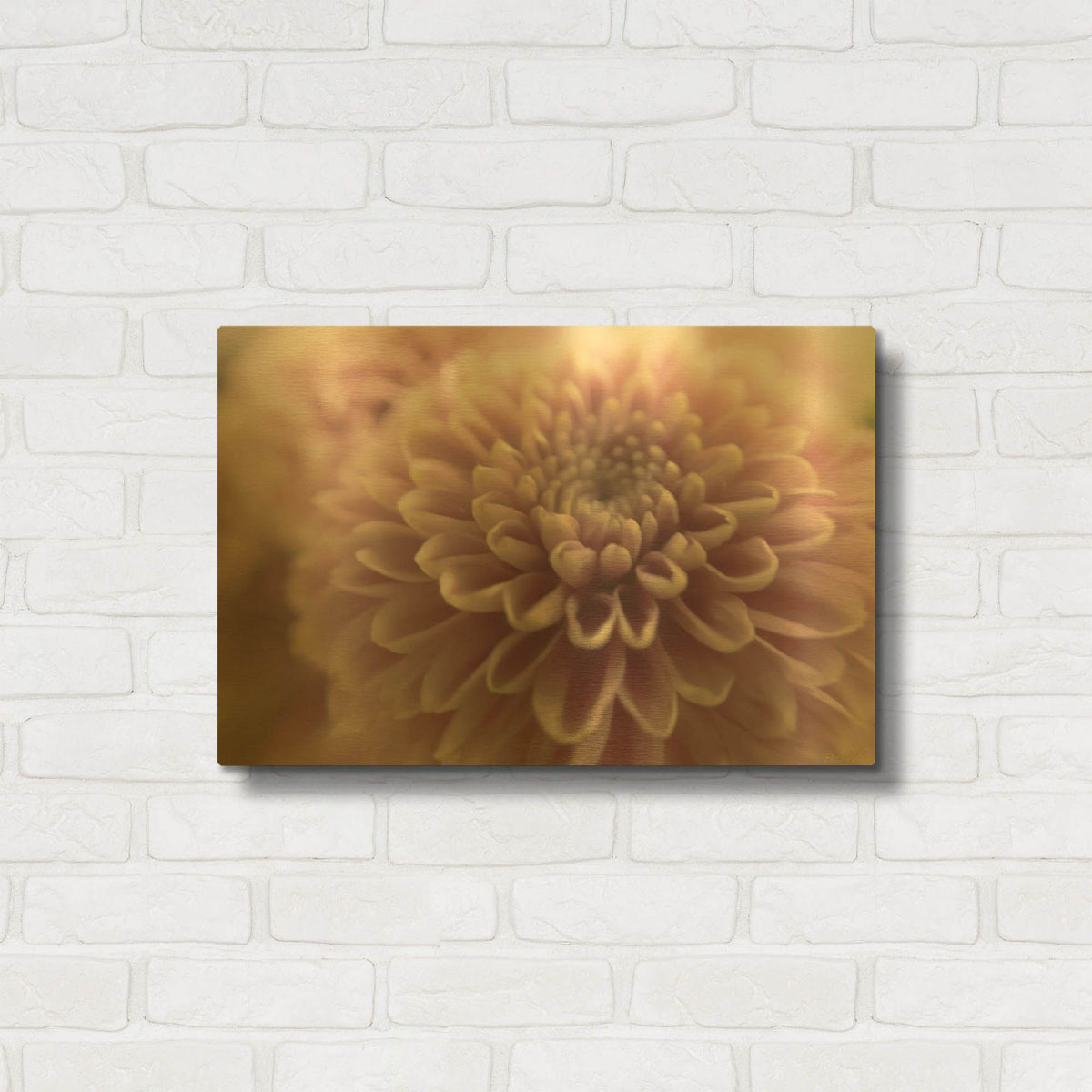 'Gentle and Round' By Life BeautifuLEE Gold Metal Wall Art