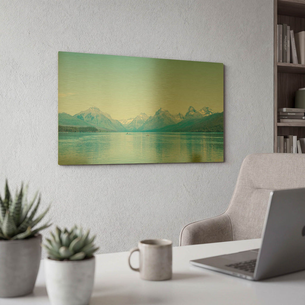 'Glacier Adventure' By Life BeautifuLEE Gold Metal Wall Art