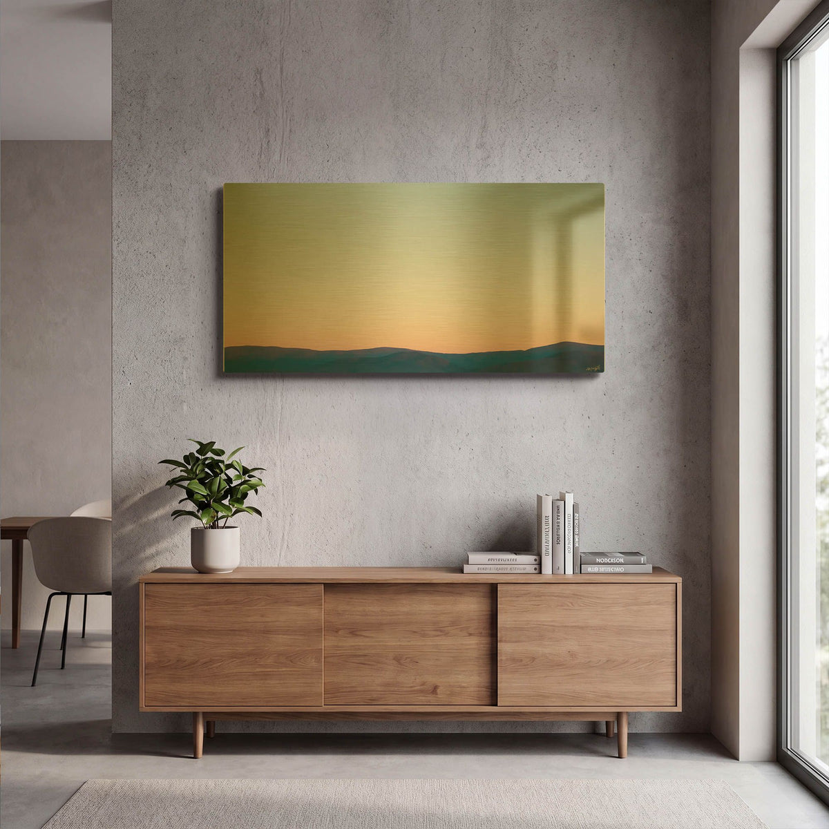 'Goodnight Sun Ii' By Life BeautifuLEE Gold Metal Wall Art