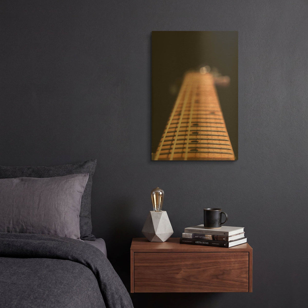 'Guitar Fretboard' By Life BeautifuLEE Gold Metal Wall Art