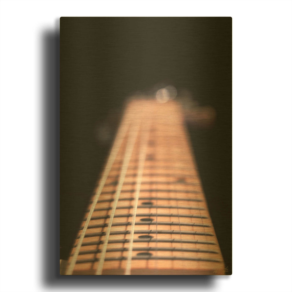 'Guitar Fretboard' By Life BeautifuLEE Gold Metal Wall Art