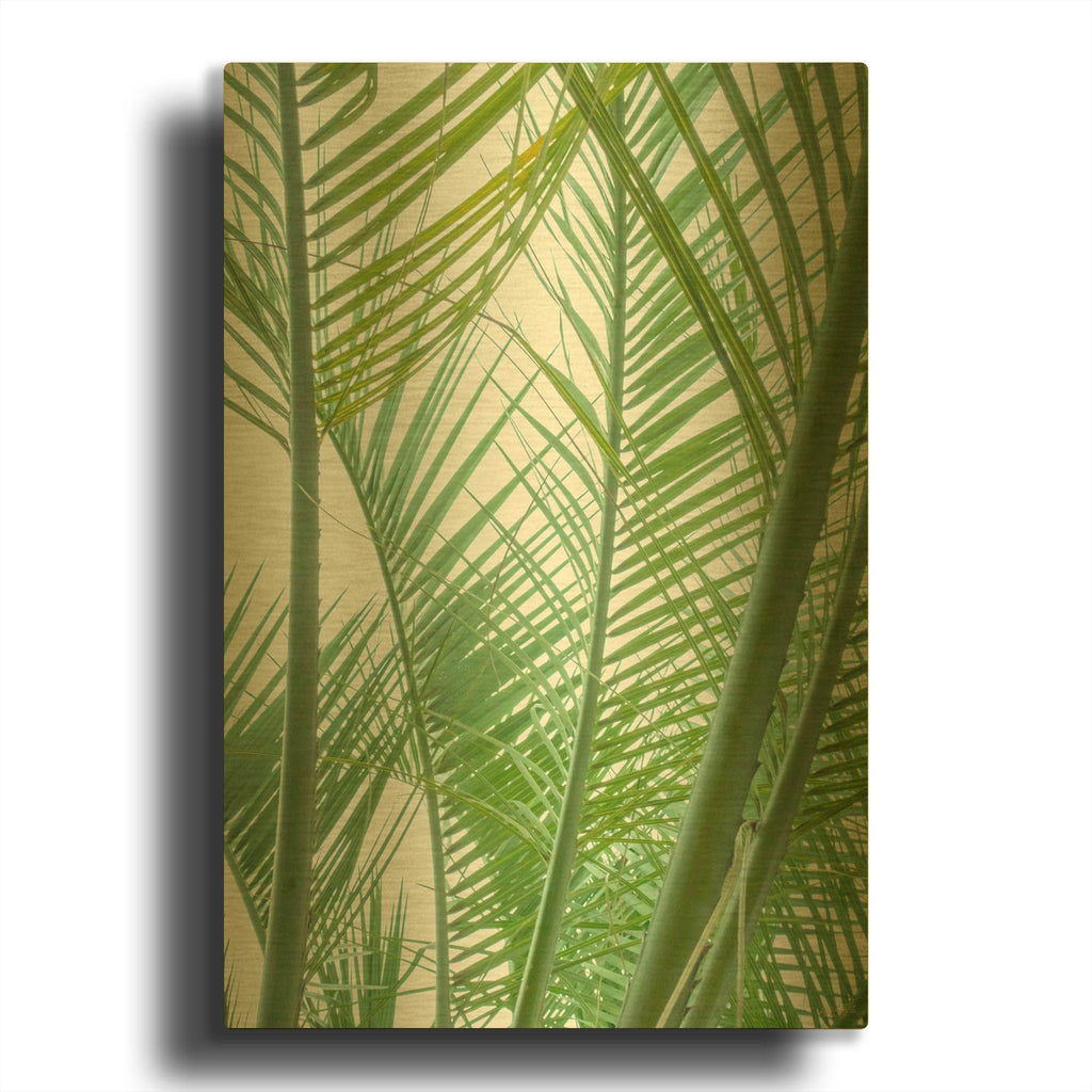 'In The Palms 2' By Life BeautifuLEE Gold Metal Wall Art