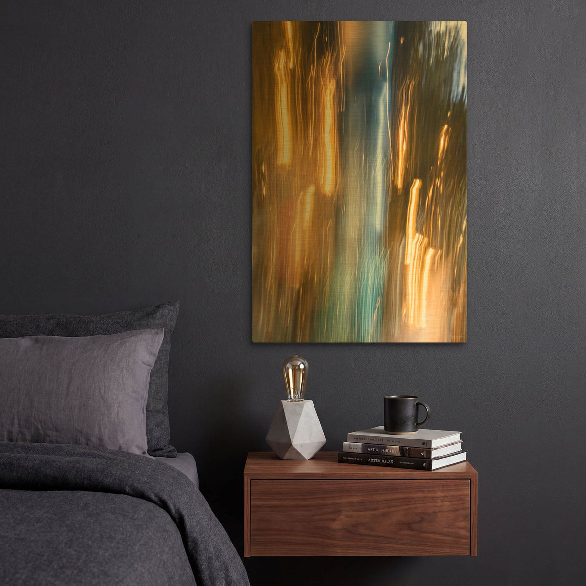 'Lights And Movement 2' By Life BeautifuLEE Gold Metal Wall Art