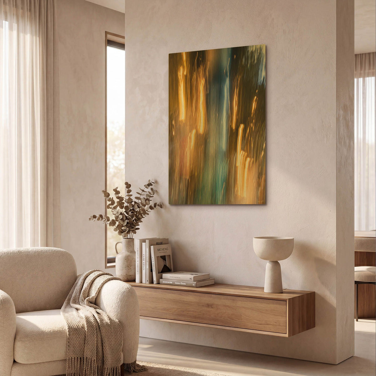 'Lights And Movement 2' By Life BeautifuLEE Gold Metal Wall Art