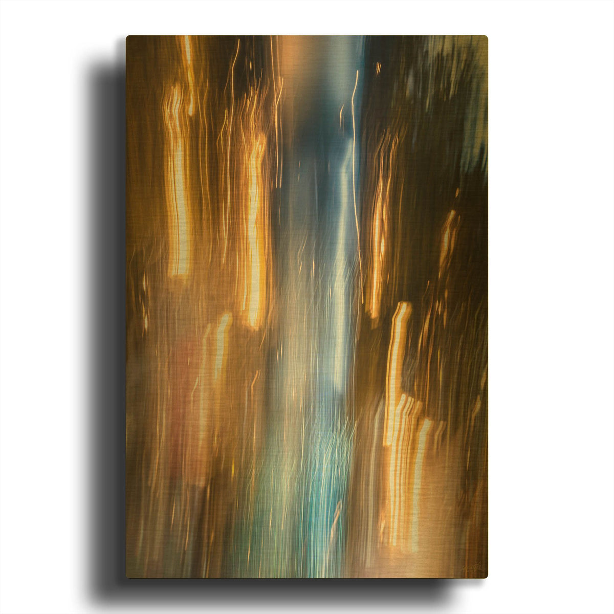 'Lights And Movement 2' By Life BeautifuLEE Gold Metal Wall Art