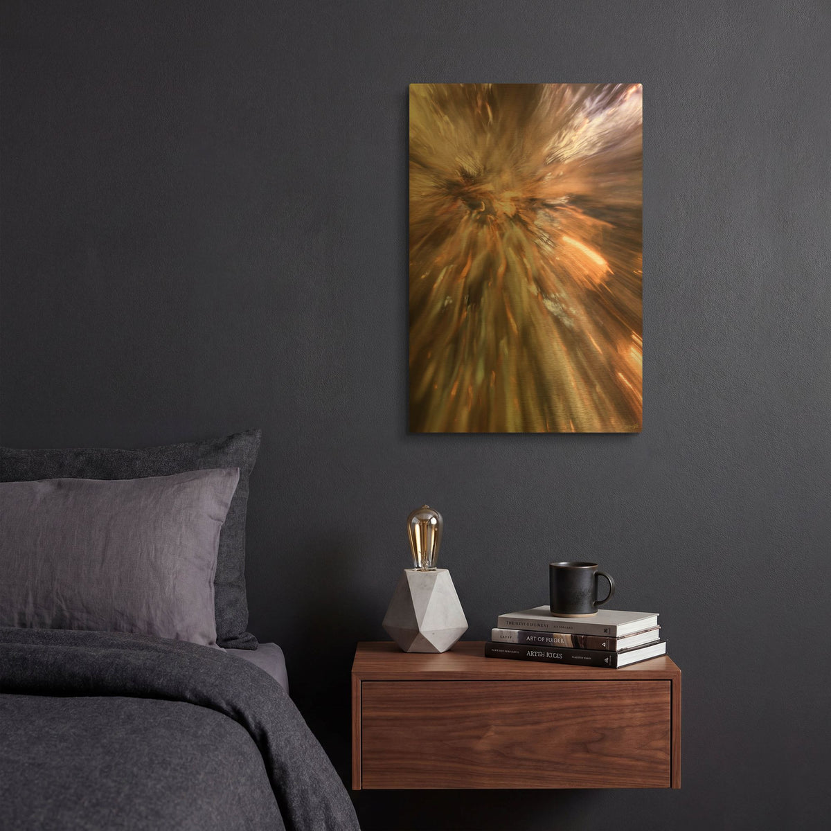 'Lights Into 1' By Life BeautifuLEE Gold Metal Wall Art