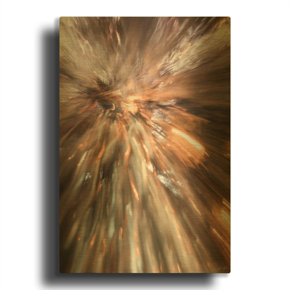 'Lights Into 1' By Life BeautifuLEE Gold Metal Wall Art