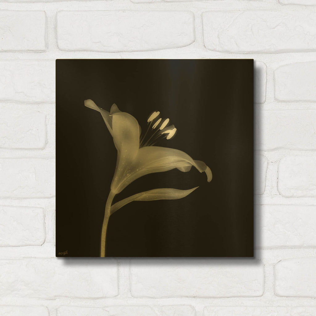 'Lily 2' By Life BeautifuLEE Gold Metal Wall Art