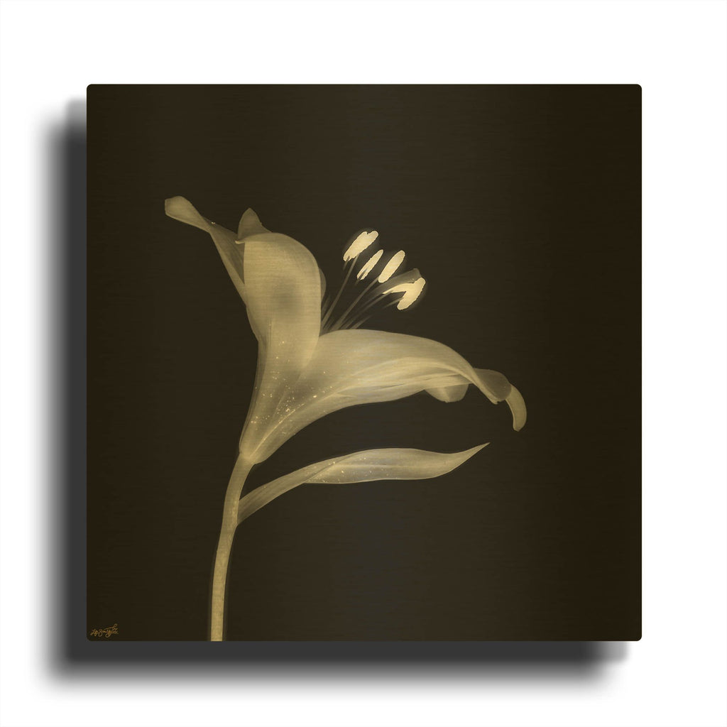 'Lily 2' By Life BeautifuLEE Gold Metal Wall Art