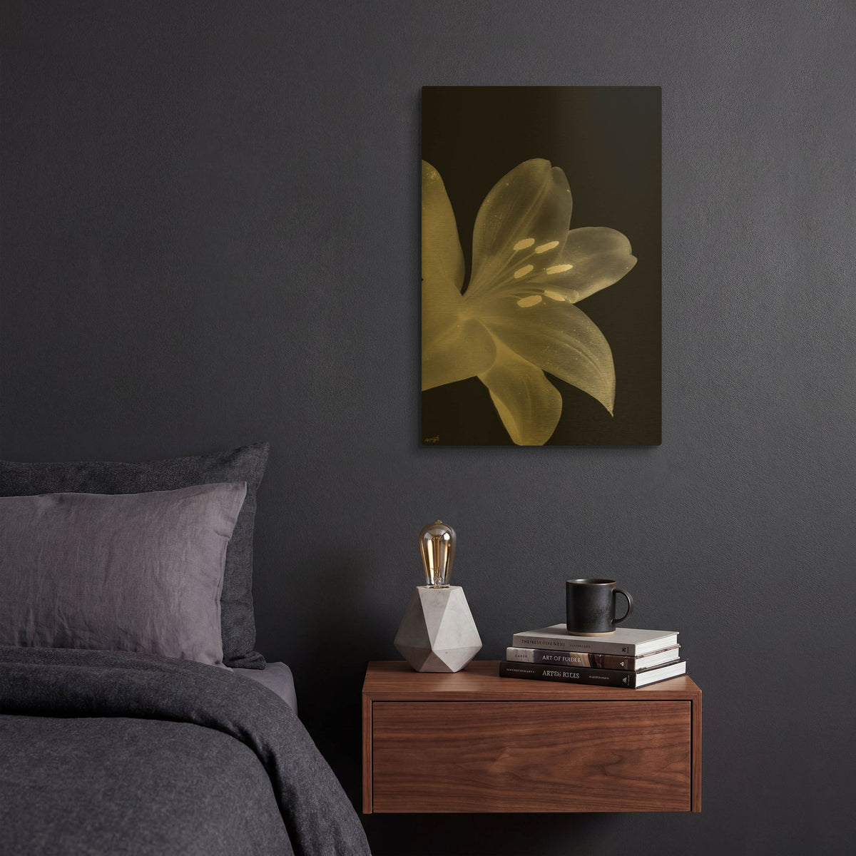 'Lily 3' By Life BeautifuLEE Gold Metal Wall Art