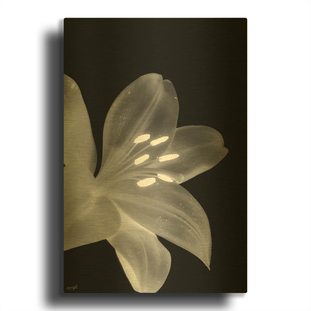 'Lily 3' By Life BeautifuLEE Gold Metal Wall Art