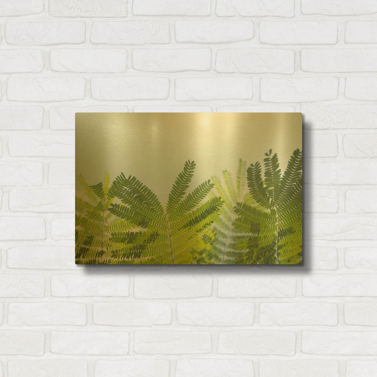 'Palm And Sky' By Life BeautifuLEE Gold Metal Wall Art