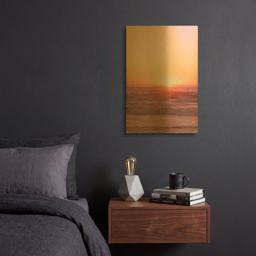 'Perfect Sunsetting' By Life BeautifuLEE Gold Metal Wall Art