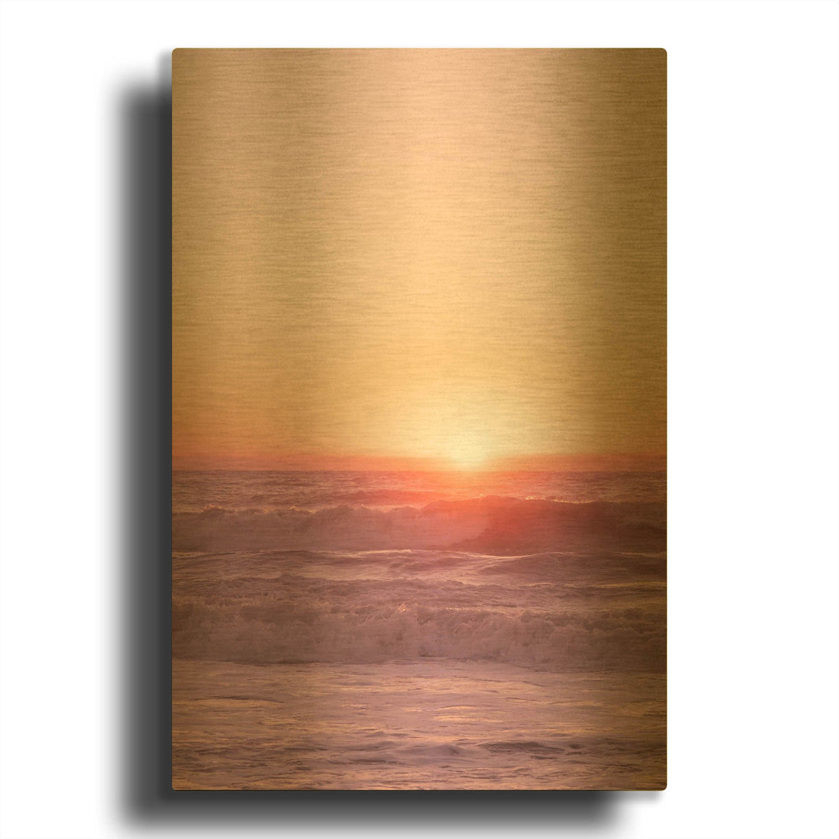 'Perfect Sunsetting' By Life BeautifuLEE Gold Metal Wall Art
