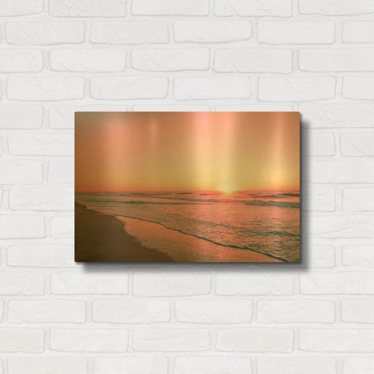 'Pink as Morning' By Life BeautifuLEE Gold Metal Wall Art