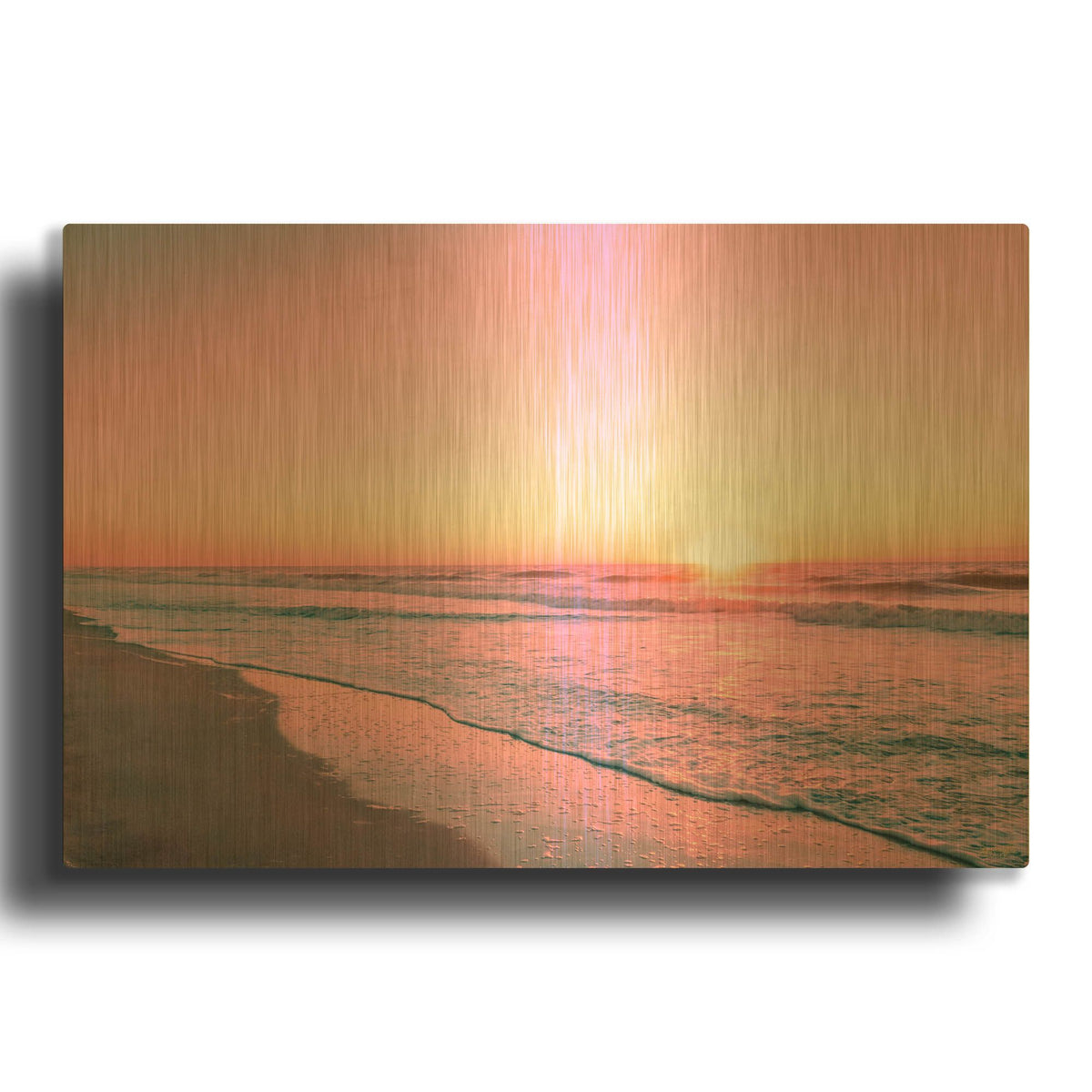 'Pink as Morning' By Life BeautifuLEE Gold Metal Wall Art