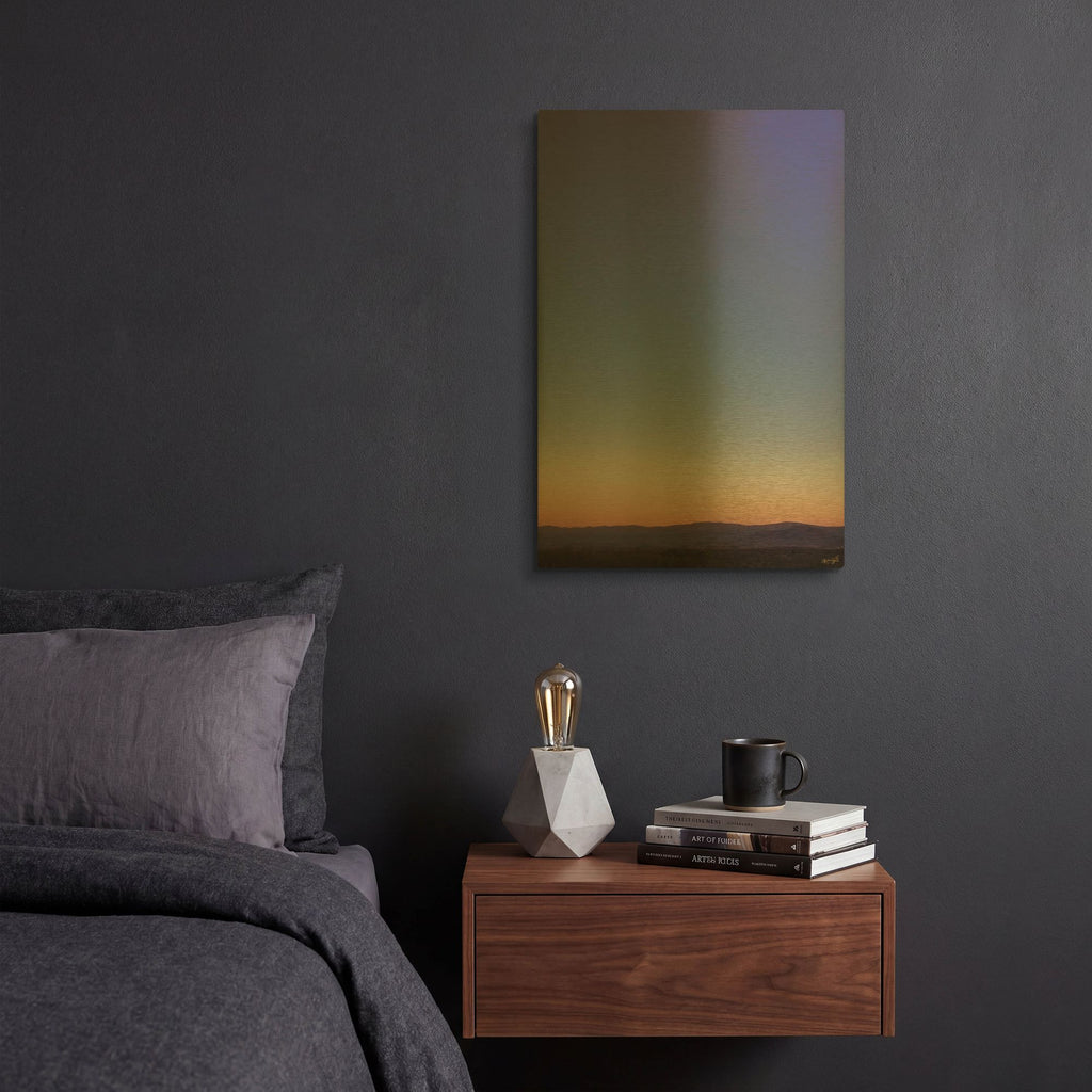 'Purple Evening' By Life BeautifuLEE Gold Metal Wall Art