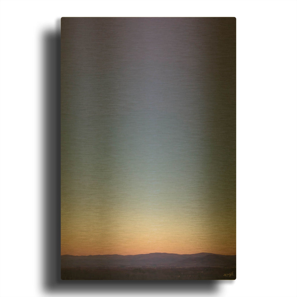 'Purple Evening' By Life BeautifuLEE Gold Metal Wall Art