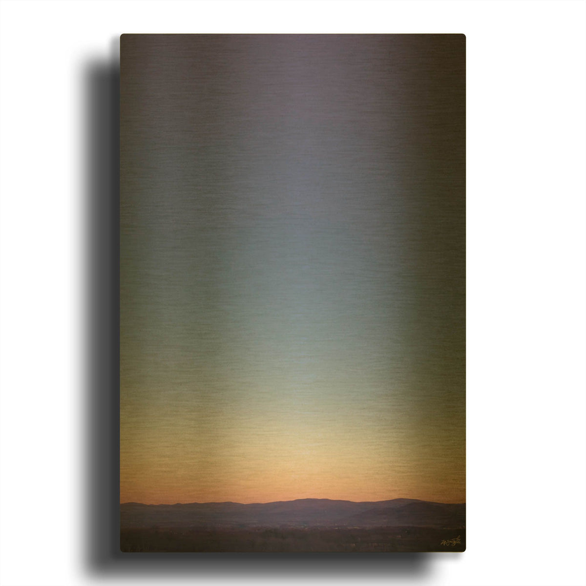 'Purple Evening' By Life BeautifuLEE Gold Metal Wall Art