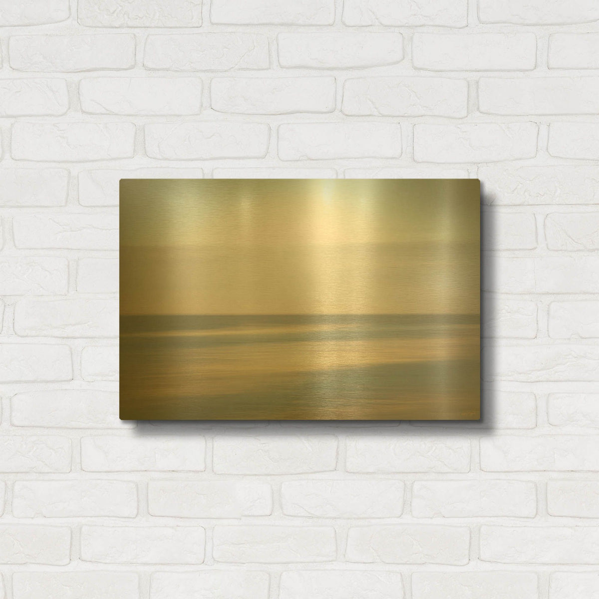 'Quick Glance Blurr' By Life BeautifuLEE Gold Metal Wall Art