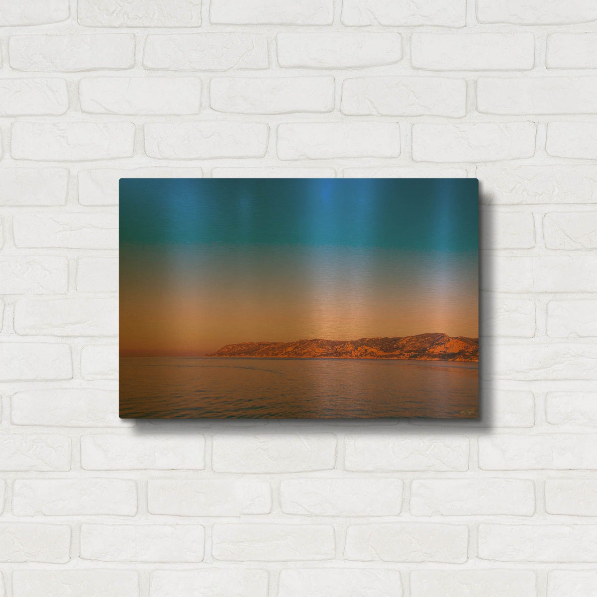 'Saturated Morning Glory' By Life BeautifuLEE Gold Metal Wall Art