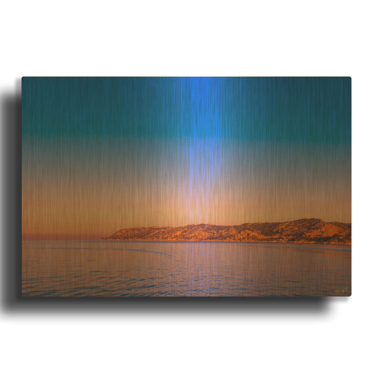 'Saturated Morning Glory' By Life BeautifuLEE Gold Metal Wall Art