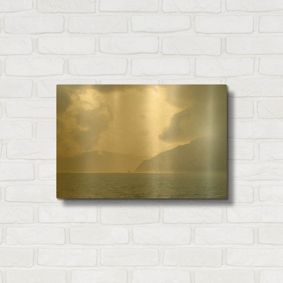 'Single Heavens Island' By Life BeautifuLEE Gold Metal Wall Art