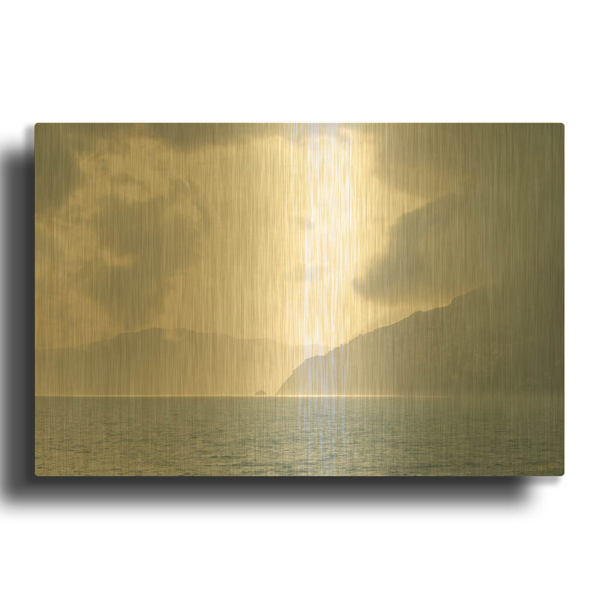 'Single Heavens Island' By Life BeautifuLEE Gold Metal Wall Art