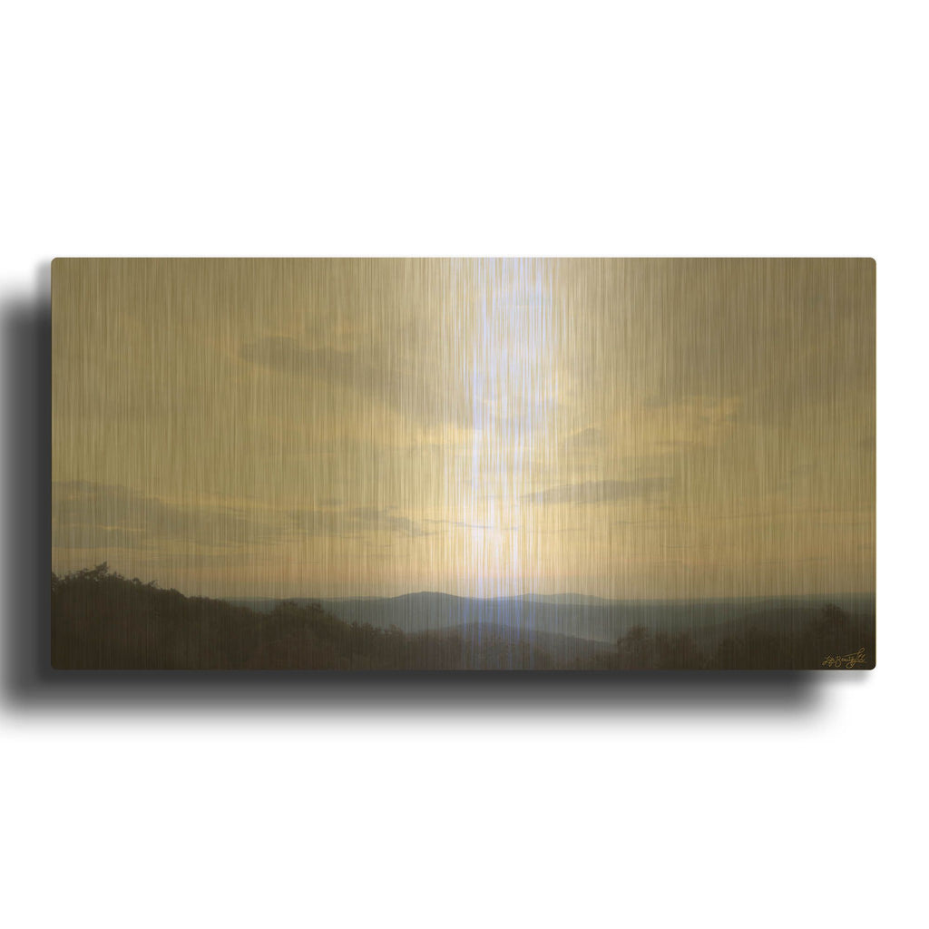 'Soft Long View' By Life BeautifuLEE Gold Metal Wall Art