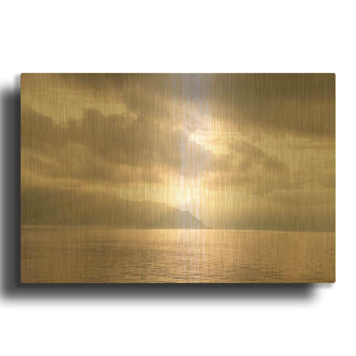 'The Great Mediterannean' By Life BeautifuLEE Gold Metal Wall Art