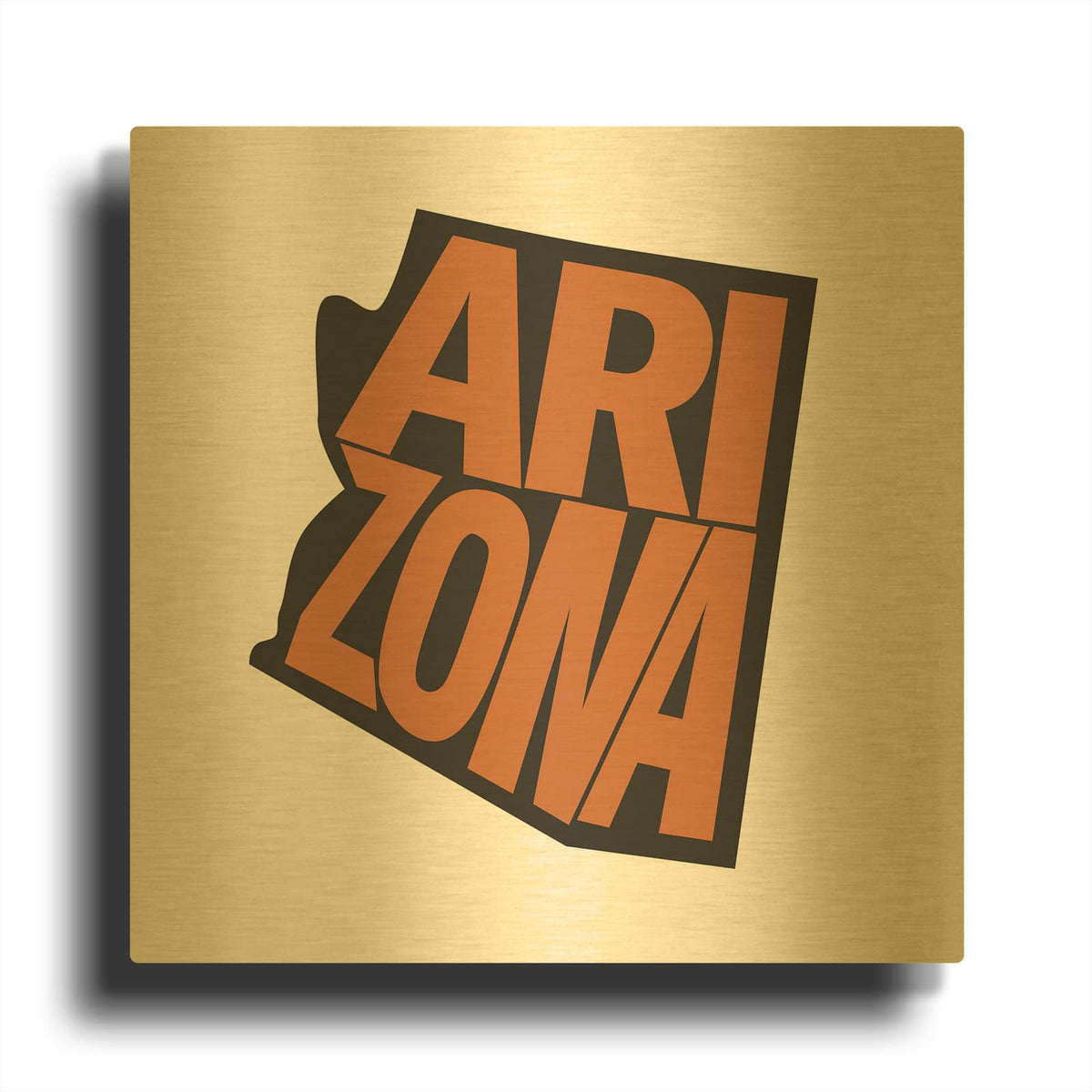 'Arizona 2' By Art Licensing Studio Gold Metal Wall Art