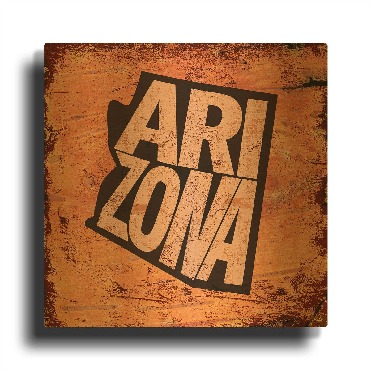 'Arizona' By Art Licensing Studio Gold Metal Wall Art
