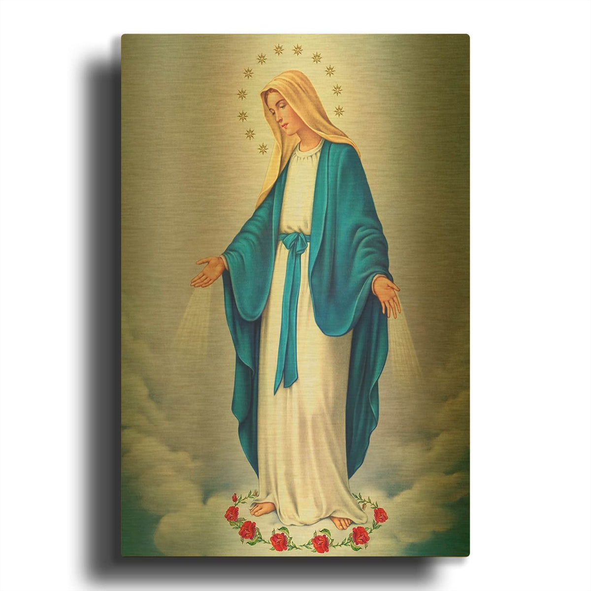 'Immaculate Conception 2' By Art Licensing Studio Gold Metal Wall Art