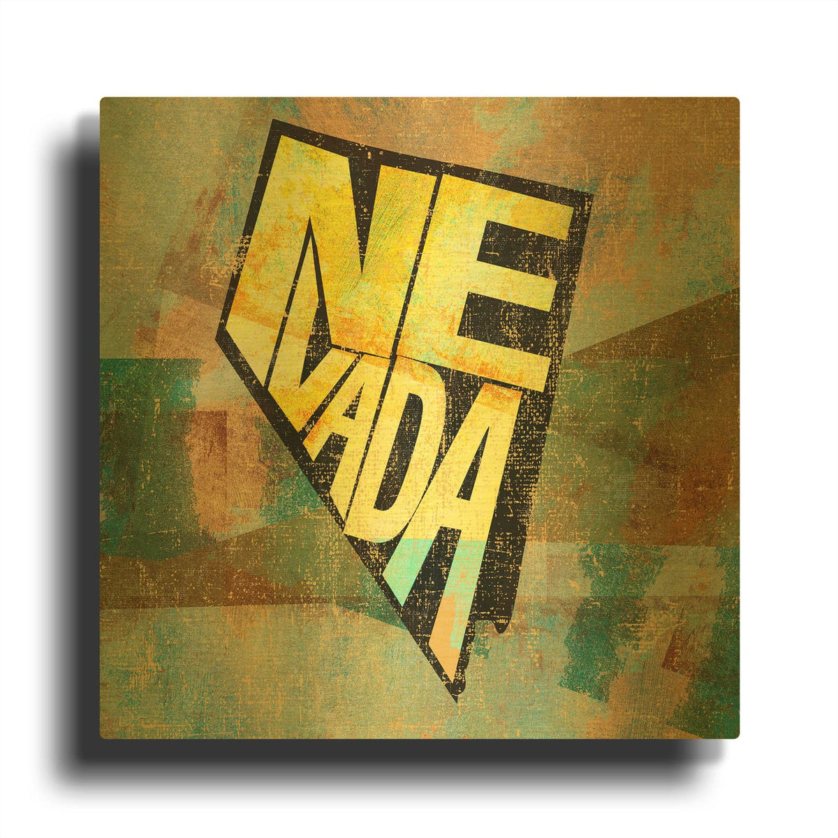'Nevada' By Art Licensing Studio Gold Metal Wall Art