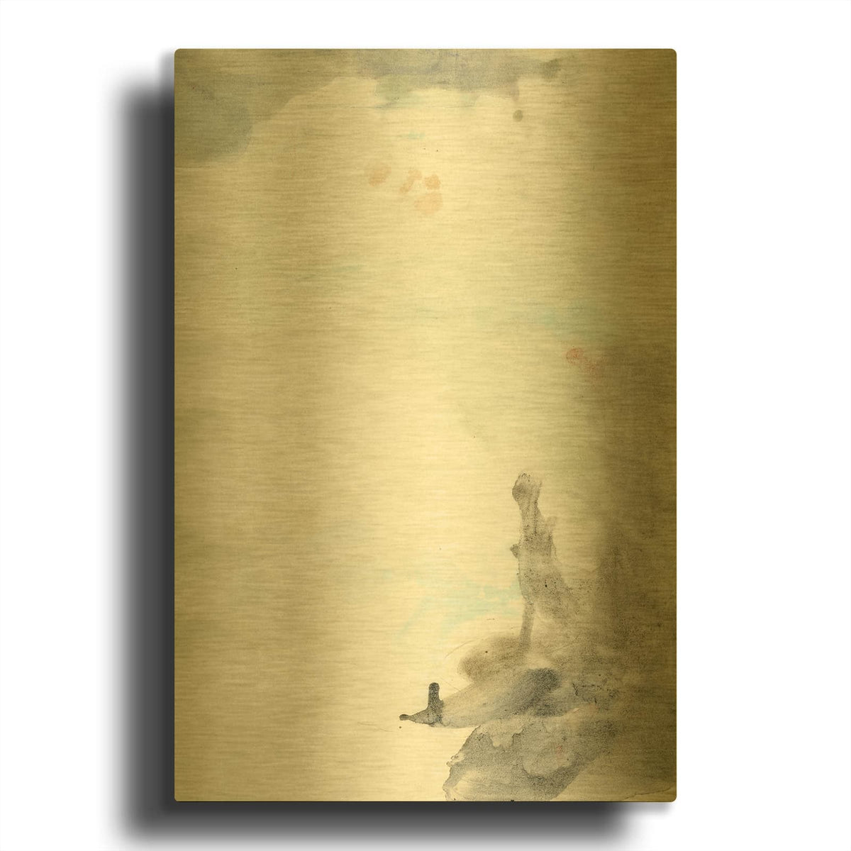 'Water Weed 2' By Art Licensing Studio Gold Metal Wall Art