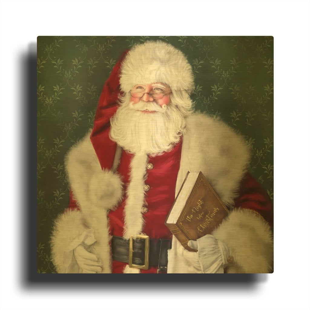 'Night Before Christmas' By Ashley Bradley Gold Metal Wall Art