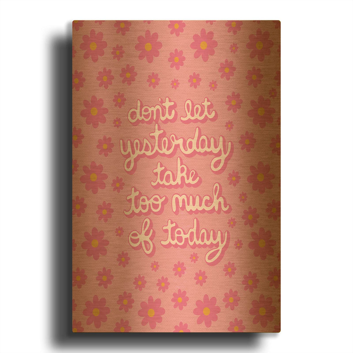 'Yesterday And Today' By Club Daydream Gold Metal Wall Art