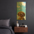 'A Pug In The Sun' By Sean Parnell Gold Metal Wall Art