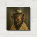'Baseball 3' By Sean Parnell Gold Metal Wall Art