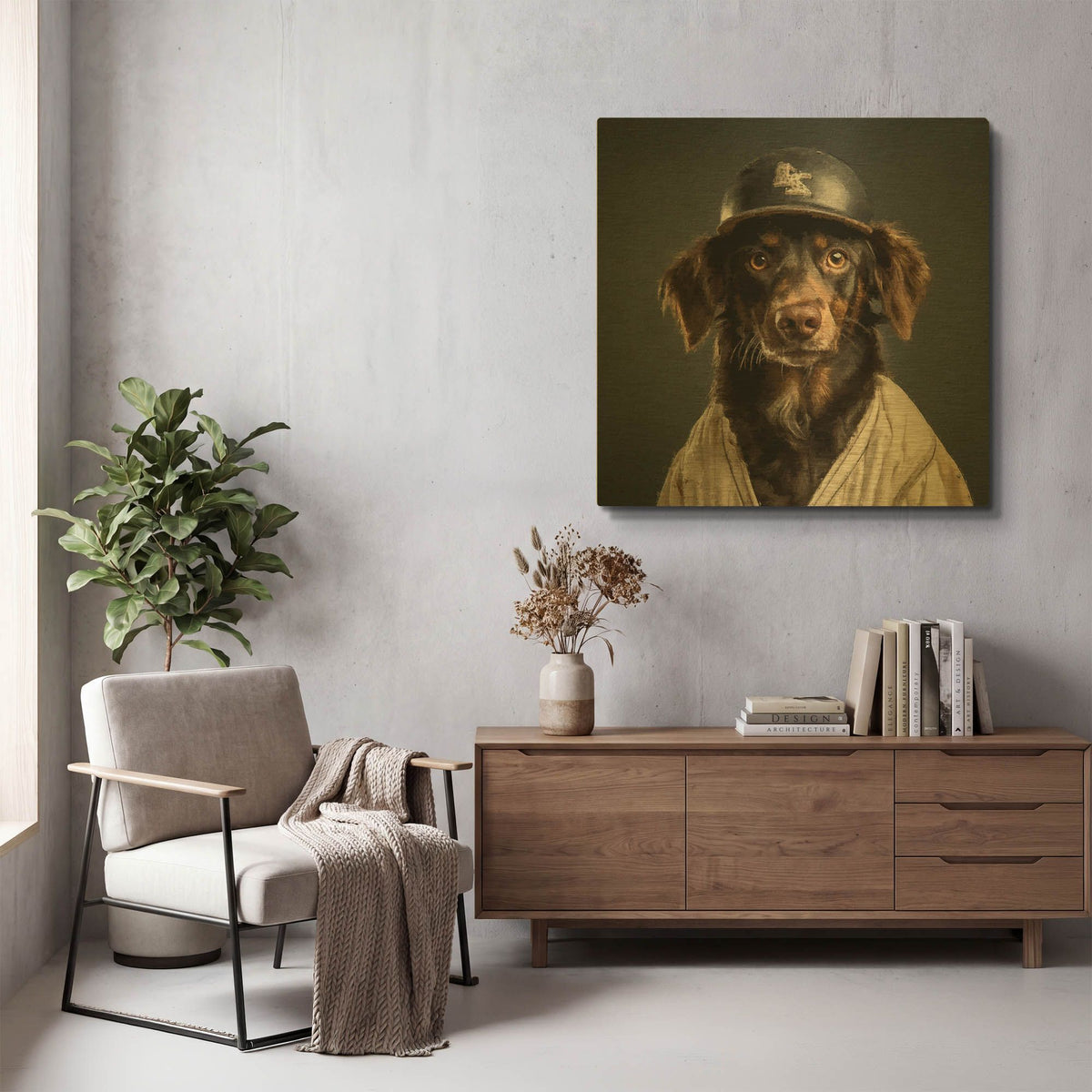 'Baseball 3' By Sean Parnell Gold Metal Wall Art