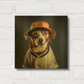 'Baseball 5' By Sean Parnell Gold Metal Wall Art