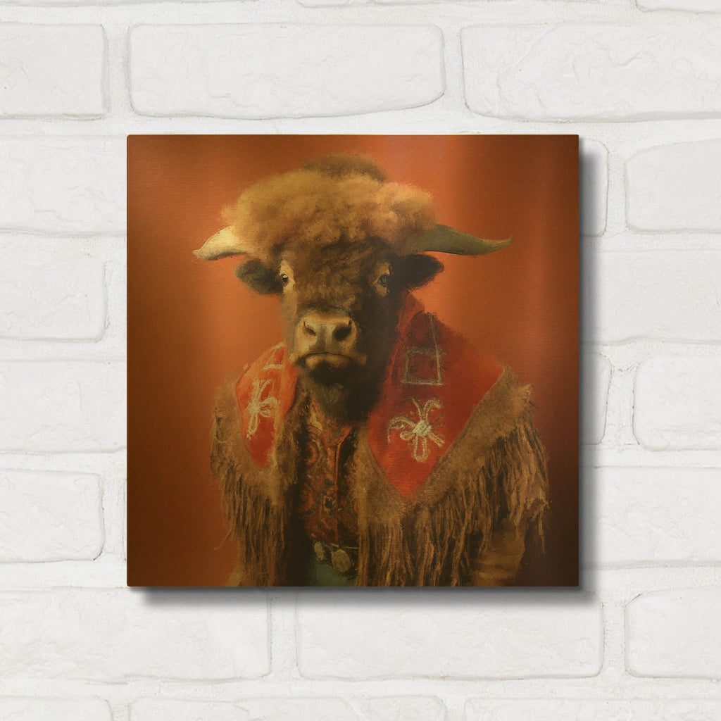 'Buffalo Bob' By Sean Parnell Gold Metal Wall Art