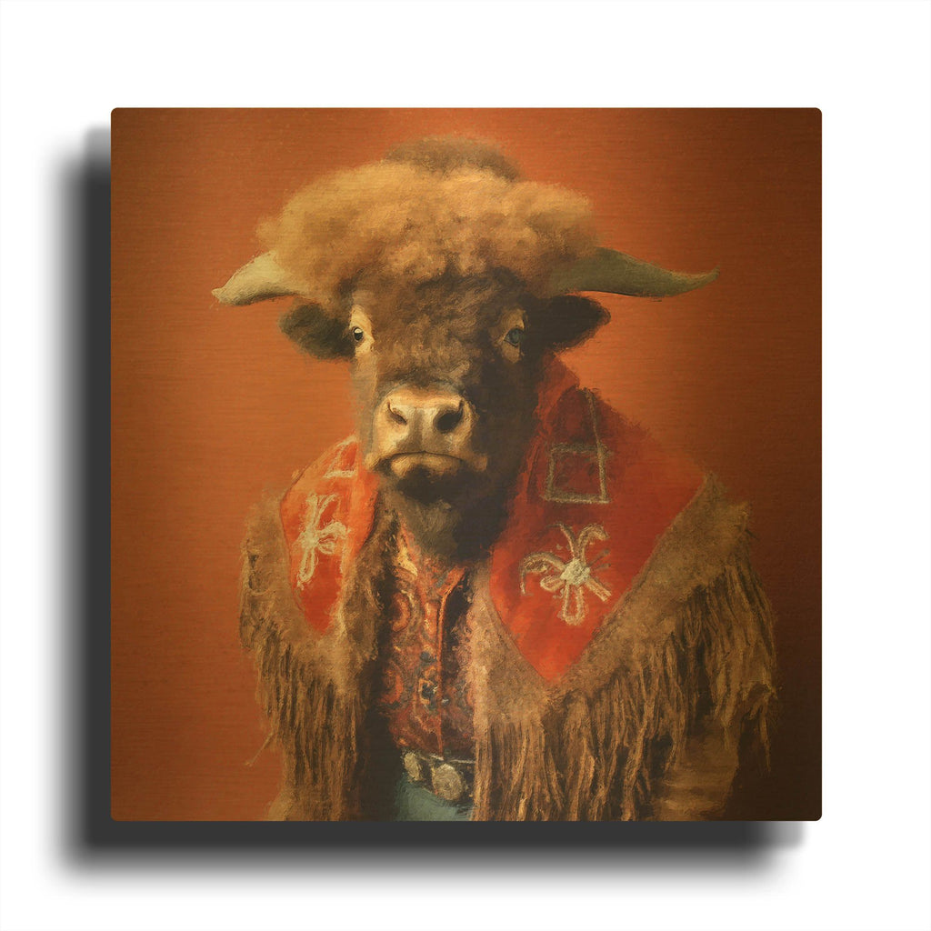'Buffalo Bob' By Sean Parnell Gold Metal Wall Art