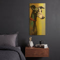 'Greyhound 1' By Sean Parnell Gold Metal Wall Art