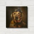 'Hockey 1' By Sean Parnell Gold Metal Wall Art