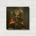 'Hockey 5' By Sean Parnell Gold Metal Wall Art
