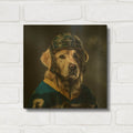 'Hockey 6' By Sean Parnell Gold Metal Wall Art