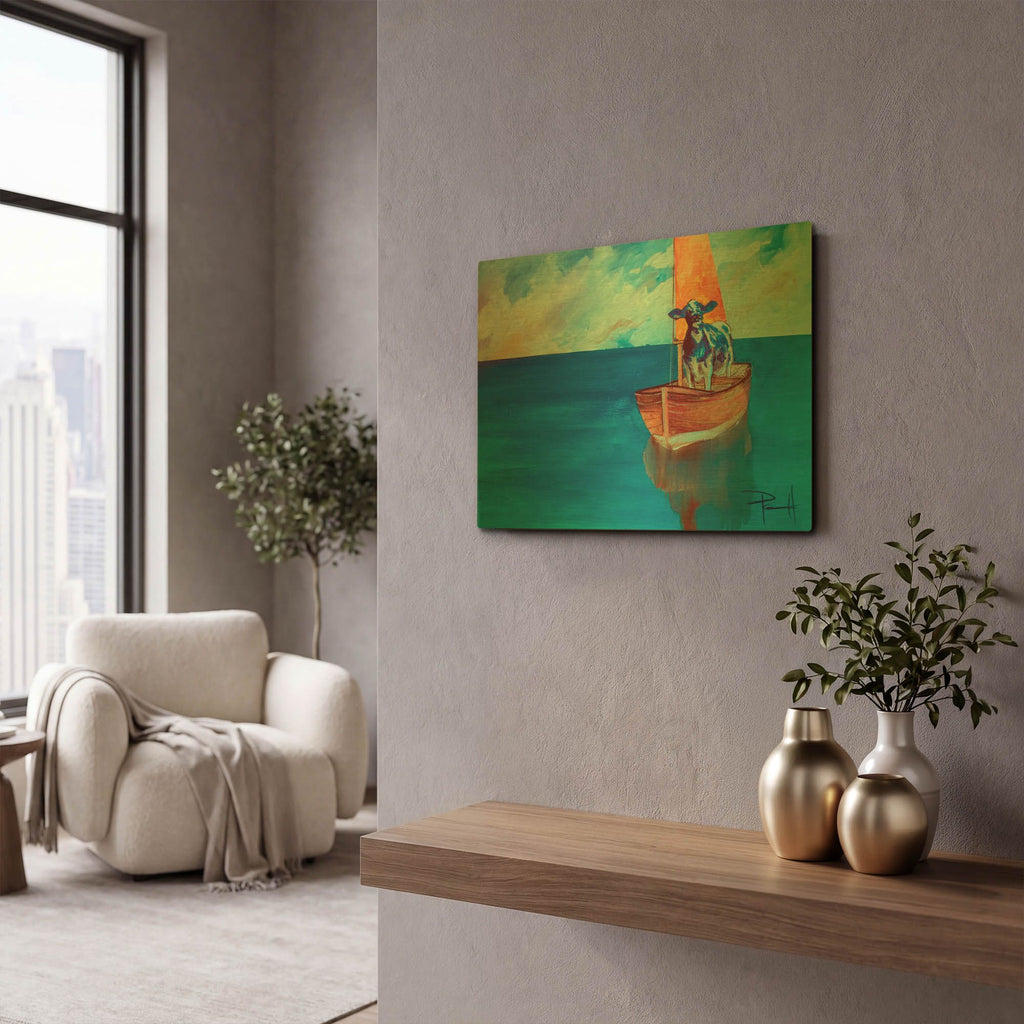 'Milky Way' By Sean Parnell Gold Metal Wall Art